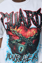 Load image into Gallery viewer, Graphic Rhinestone Crop Tee - Guard Your Heart # T2606