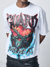 Load image into Gallery viewer, Graphic Rhinestone Crop Tee - Guard Your Heart # T2606