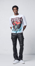 Load image into Gallery viewer, Graphic Rhinestone Crop Tee - Guard Your Heart # T2606