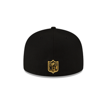 Load image into Gallery viewer, Green Bay Packers New Era Black Gold Metallic 59Fifty Fitted Cap