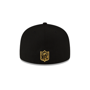 Green Bay Packers New Era Black Gold Metallic 59Fifty Fitted Cap