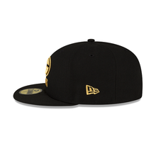 Load image into Gallery viewer, Green Bay Packers New Era Black Gold Metallic 59Fifty Fitted Cap