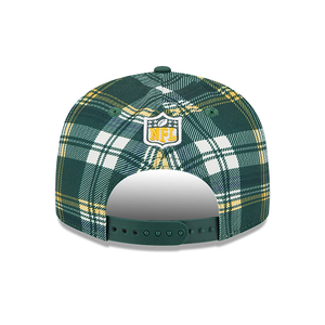 Green Bay Packers New Era 9Fifty 950 Snapback Statement Sideline Plaid Cap