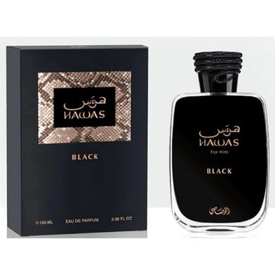 Hawas Black by Rasasi for Men EDP 3.38 FL. OZ/100 ML