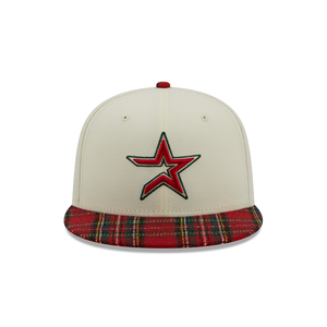 Houston Astros New Era 9Fifty 950 Plaid Visor Snapback Cap