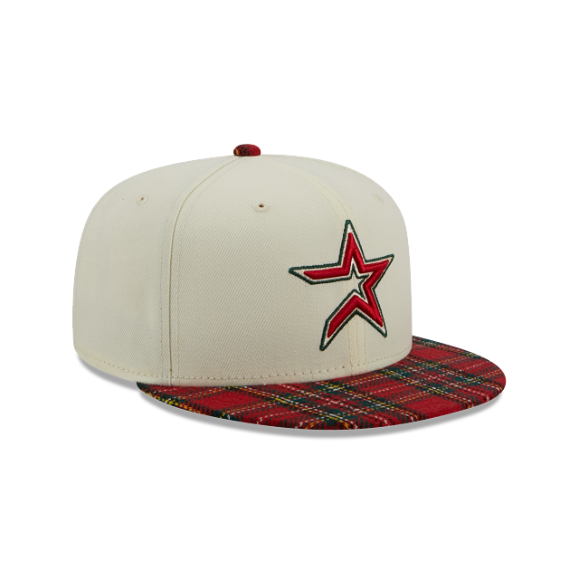 Houston Astros New Era 9Fifty 950 Plaid Visor Snapback Cap