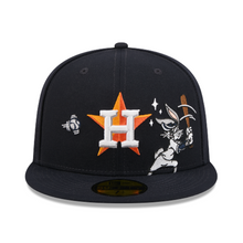 Load image into Gallery viewer, Houston Astros Looney Tunes Bugs Bunny 59Fifty 5950 New Era Fitted Cap