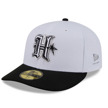 Load image into Gallery viewer, Houston Texans 59Fifty White &amp; Black Pre-Curved Bill 5950 New Era Fitted Cap