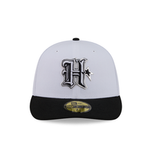 Load image into Gallery viewer, Houston Texans 59Fifty White &amp; Black Pre-Curved Bill 5950 New Era Fitted Cap