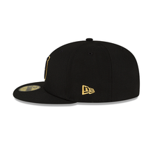 Load image into Gallery viewer, Indianapolis Colts New Era Black Gold Metallic 59Fifty Fitted Cap