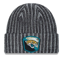 Load image into Gallery viewer, Jacksonville Jaguars Salute to Service Cuffed Knit New Era Beanie Hat