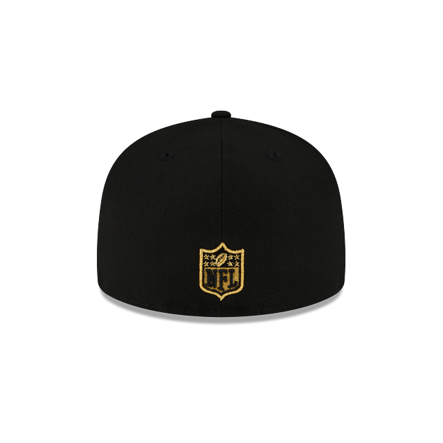 Kansas City Chiefs New Era Black Gold Metallic 59Fifty Fitted Cap