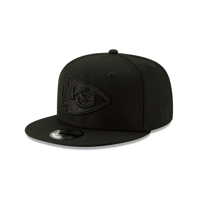 Kansas City Chiefs New Era 9Fifty 950 Snapback Black on Black Cap