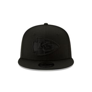 Kansas City Chiefs New Era 9Fifty 950 Snapback Black on Black Cap