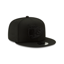 Load image into Gallery viewer, Kansas City Chiefs New Era 9Fifty 950 Snapback Black on Black Cap