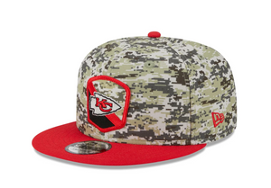 Kansas City Chiefs New Era 9Fifty 950 Snapback Salute to Service Cap