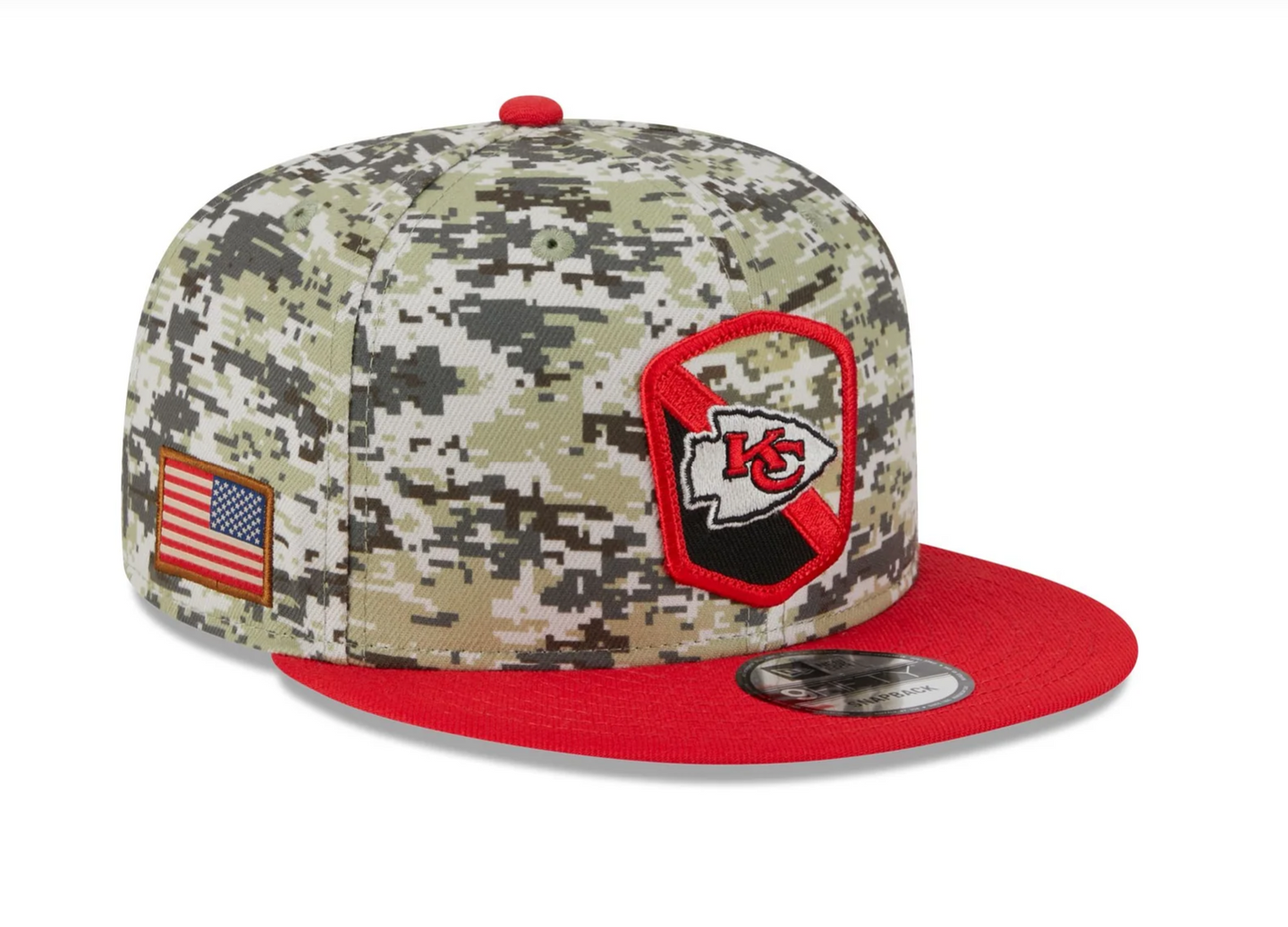 Kansas City Chiefs New Era 9Fifty 950 Snapback Salute to Service Cap