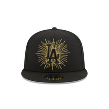 Load image into Gallery viewer, Los Angeles LA Dodgers 9FIFTY 950 Metallic Black with Gold New Era Snapback Hat