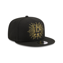 Load image into Gallery viewer, Los Angeles LA Dodgers 9FIFTY 950 Metallic Black with Gold New Era Snapback Hat