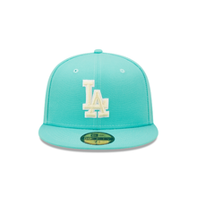 Load image into Gallery viewer, Los Angeles Dodgers Fitted 59fifty 5950 Side Patch Clear Mint New Era Cap