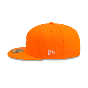 Los Angeles Dodgers Fitted 59fifty 5950 Flame Orange New Era Cap