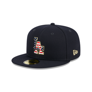 LA Dodgers New Era Patriotic USA July4 59Fifty 5950 Fitted Cap The Look Shopthelookonline