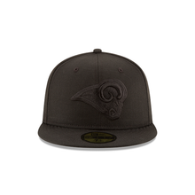 Load image into Gallery viewer, LA Rams 5950 Classic Black on Black New Era 59Fifty Fitted Cap