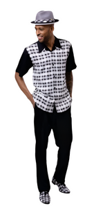 Leisure Two Piece Shirt & Pants Classic Walking Set 2406