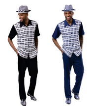 Load image into Gallery viewer, Leisure Two Piece Shirt &amp; Pants Classic Walking Set 2406