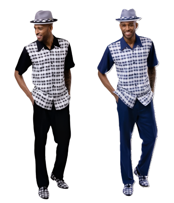 Leisure Two Piece Shirt & Pants Classic Walking Set 2406