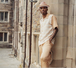 Leisure Two Piece Shirt & Pants Classic Walking Set 2406
