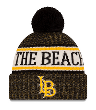 Load image into Gallery viewer, Cal State Long Beach The Beach New Era One Time Removable Pom Knit Beanie