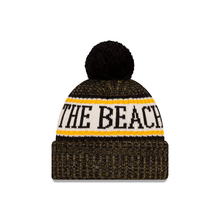 Load image into Gallery viewer, Cal State Long Beach The Beach New Era One Time Removable Pom Knit Beanie