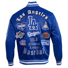 Load image into Gallery viewer, Los Angeles Dodgers Old English Rib Satin Pro Standard Jacket