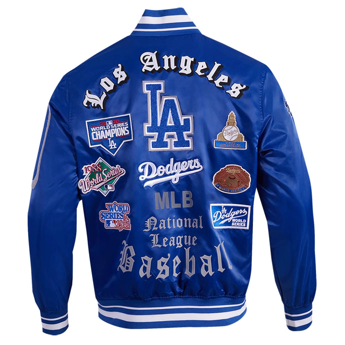 Los Angeles Dodgers Old English Rib Satin Pro Standard Jacket