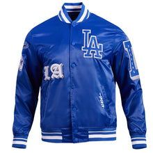 Load image into Gallery viewer, Los Angeles Dodgers Old English Rib Satin Pro Standard Jacket