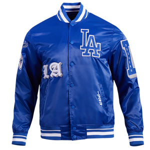 Los Angeles Dodgers Old English Rib Satin Pro Standard Jacket