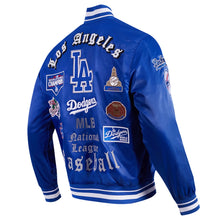 Load image into Gallery viewer, Los Angeles Dodgers Old English Rib Satin Pro Standard Jacket