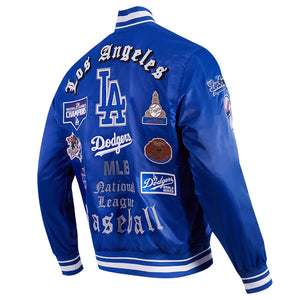 Los Angeles Dodgers Old English Rib Satin Pro Standard Jacket