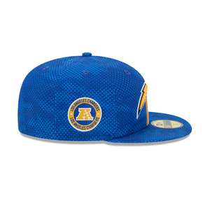 Los Angeles Chargers New Era 59Fifty 5950 Sideline Fitted Cap Blue