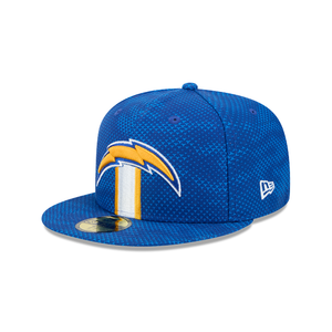 Los Angeles Chargers New Era 59Fifty 5950 Sideline Fitted Cap Blue