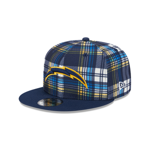 Los Angeles Chargers New Era 9Fifty 950 Snapback Statement Sideline Plaid Cap