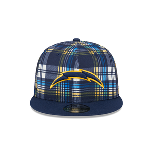 Los Angeles Chargers New Era 9Fifty 950 Snapback Statement Sideline Plaid Cap