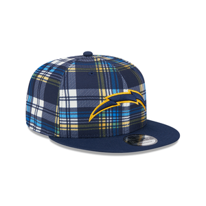 Los Angeles Chargers New Era 9Fifty 950 Snapback Statement Sideline Plaid Cap