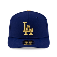 Load image into Gallery viewer, Los Angeles Dodgers New Era 9Seventy 970 Stretch Snap Blue &amp; Gold Curved Bill Snapback Hat