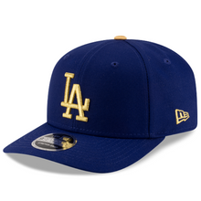 Load image into Gallery viewer, Los Angeles Dodgers New Era 9Seventy 970 Stretch Snap Blue &amp; Gold Curved Bill Snapback Hat