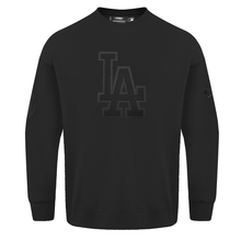 Load image into Gallery viewer, Los Angeles Dodgers Double Black Neutral Drop Shoulder Pro Standard Crewneck Sweatshirt