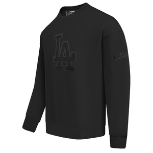 Los Angeles Dodgers Double Black Neutral Drop Shoulder Pro Standard Crewneck Sweatshirt