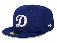 Load image into Gallery viewer, Los Angeles LA Dodgers New Era 59Fifty 5950 Blue with White D Logo Fitted Cap