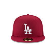 Load image into Gallery viewer, Los Angeles LA Dodgers Fitted 59fifty 5950 New Era Cardinal &amp; White Hat